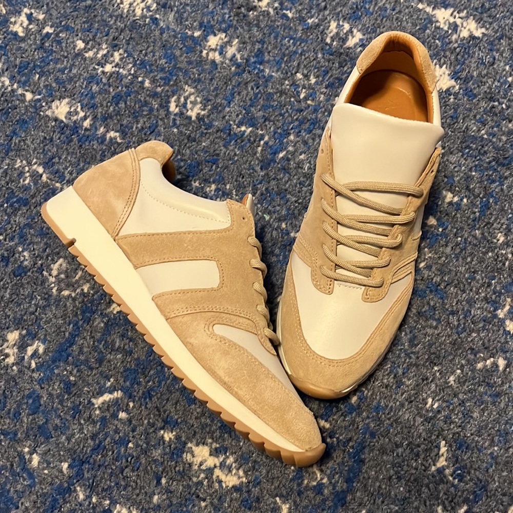Able Tan and Cream Women's Sneakers - Picture 7 of 7
